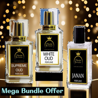 Mega Deal Bundle    Buy White Oud + Supreme Oud  Get Free 30Ml Jannan